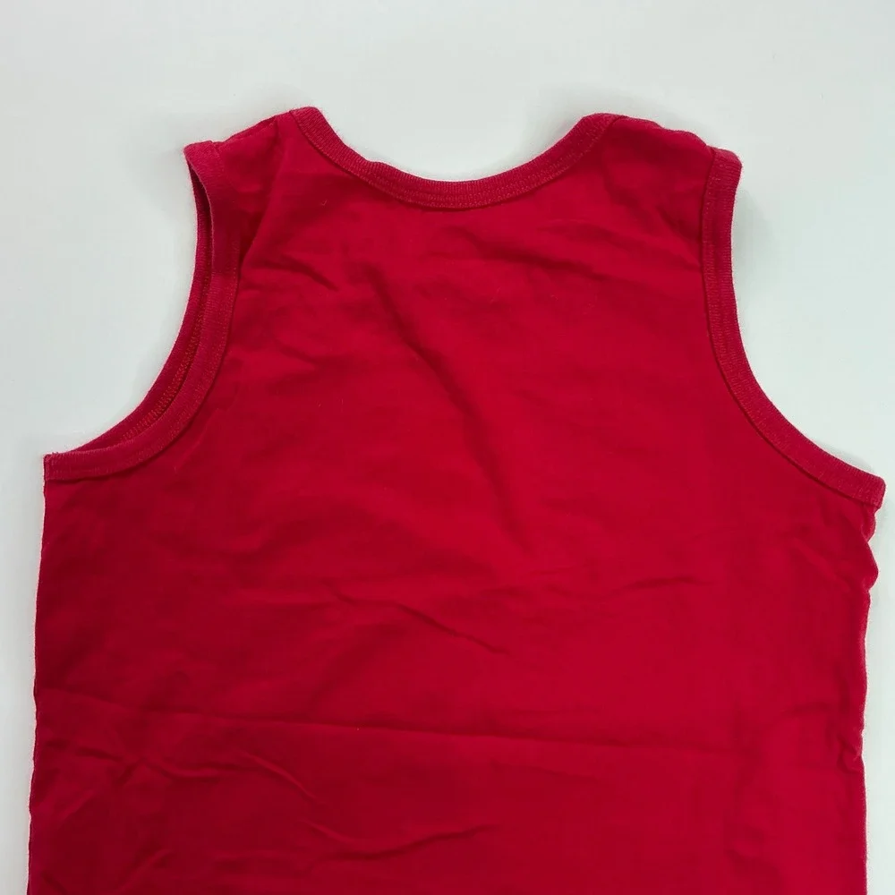 The Children's Place Red Tank Top Kids Size M 7/8 Beach Mode On Graphic